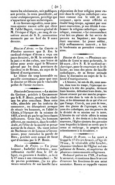 L'ami de la religion journal et revue ecclesiastique, politique et litteraire