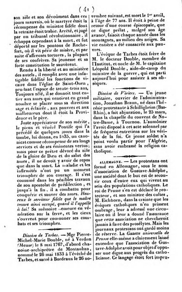 L'ami de la religion journal et revue ecclesiastique, politique et litteraire