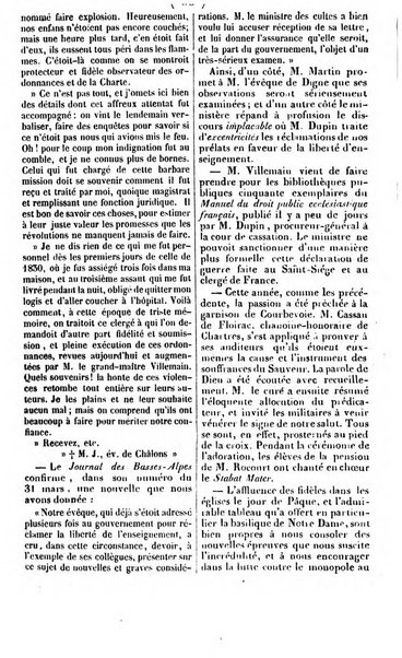 L'ami de la religion journal et revue ecclesiastique, politique et litteraire