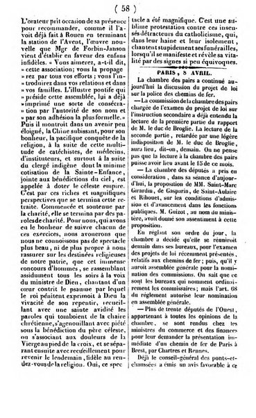 L'ami de la religion journal et revue ecclesiastique, politique et litteraire