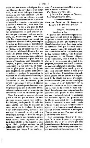 L'ami de la religion journal et revue ecclesiastique, politique et litteraire