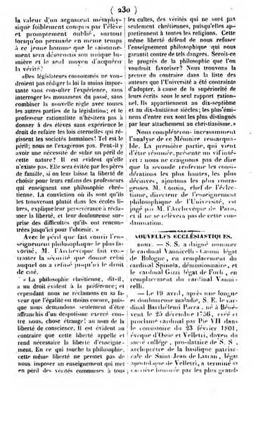 L'ami de la religion journal et revue ecclesiastique, politique et litteraire