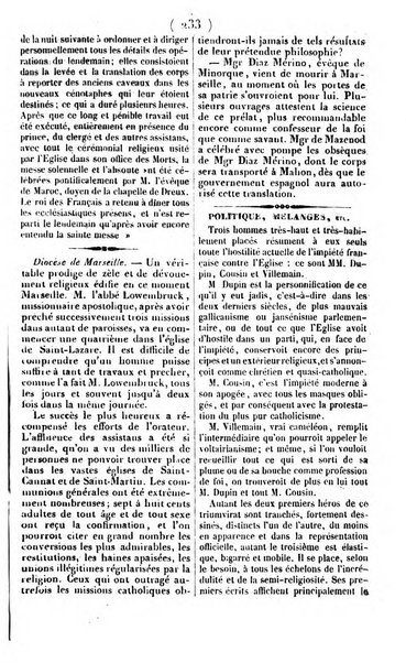 L'ami de la religion journal et revue ecclesiastique, politique et litteraire