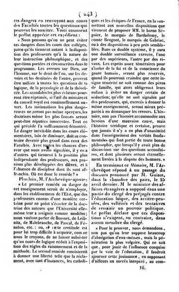 L'ami de la religion journal et revue ecclesiastique, politique et litteraire