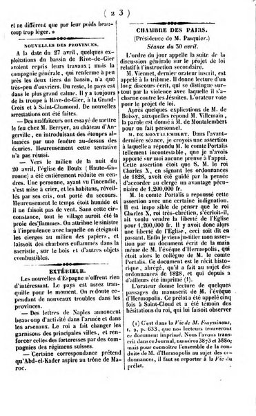 L'ami de la religion journal et revue ecclesiastique, politique et litteraire