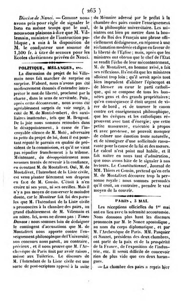 L'ami de la religion journal et revue ecclesiastique, politique et litteraire