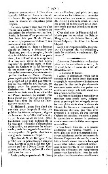 L'ami de la religion journal et revue ecclesiastique, politique et litteraire