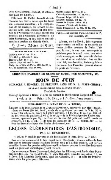 L'ami de la religion journal et revue ecclesiastique, politique et litteraire