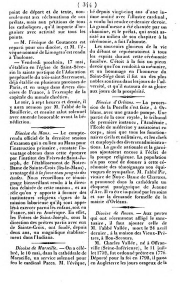 L'ami de la religion journal et revue ecclesiastique, politique et litteraire