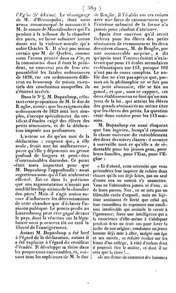 L'ami de la religion journal et revue ecclesiastique, politique et litteraire