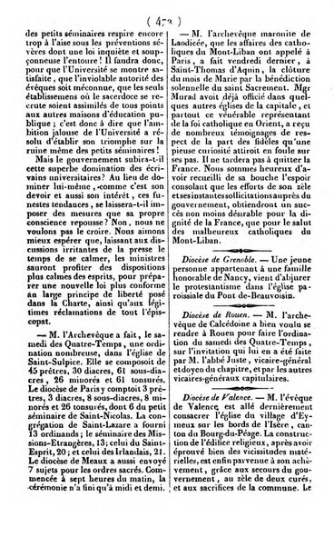 L'ami de la religion journal et revue ecclesiastique, politique et litteraire