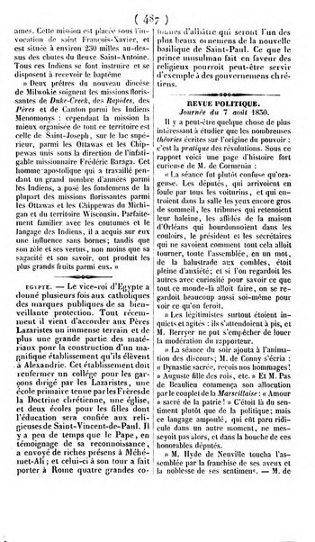 L'ami de la religion journal et revue ecclesiastique, politique et litteraire