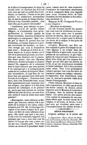 L'ami de la religion journal et revue ecclesiastique, politique et litteraire