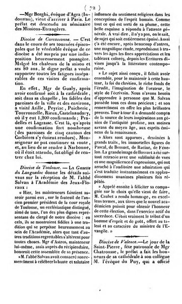 L'ami de la religion journal et revue ecclesiastique, politique et litteraire