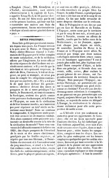 L'ami de la religion journal et revue ecclesiastique, politique et litteraire