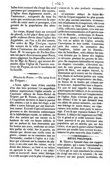 L'ami de la religion journal et revue ecclesiastique, politique et litteraire