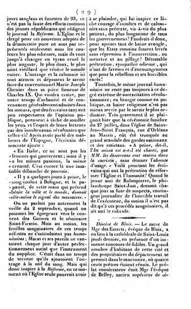 L'ami de la religion journal et revue ecclesiastique, politique et litteraire