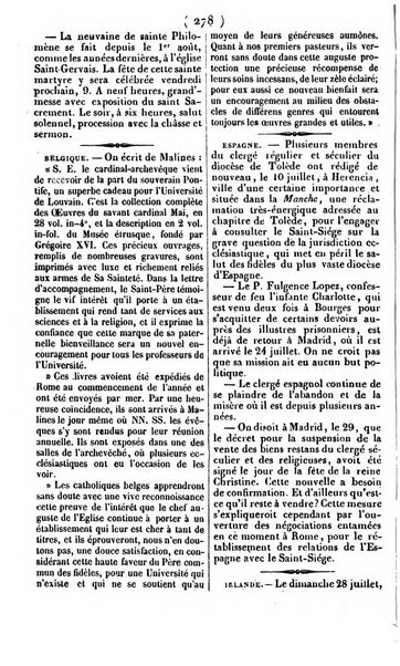 L'ami de la religion journal et revue ecclesiastique, politique et litteraire