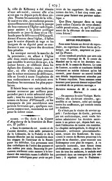 L'ami de la religion journal et revue ecclesiastique, politique et litteraire