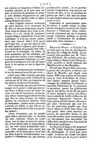 L'ami de la religion journal et revue ecclesiastique, politique et litteraire