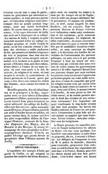 L'ami de la religion journal et revue ecclesiastique, politique et litteraire