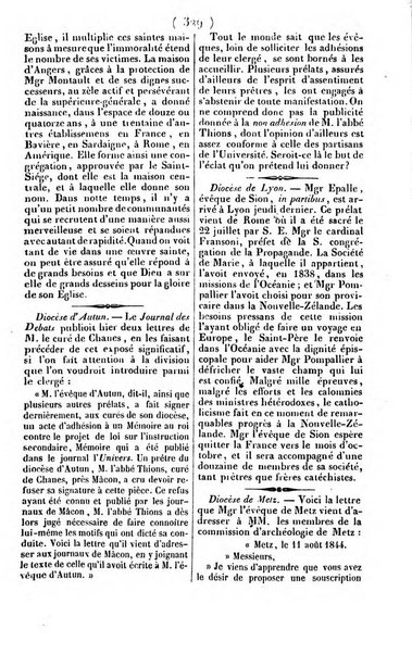 L'ami de la religion journal et revue ecclesiastique, politique et litteraire