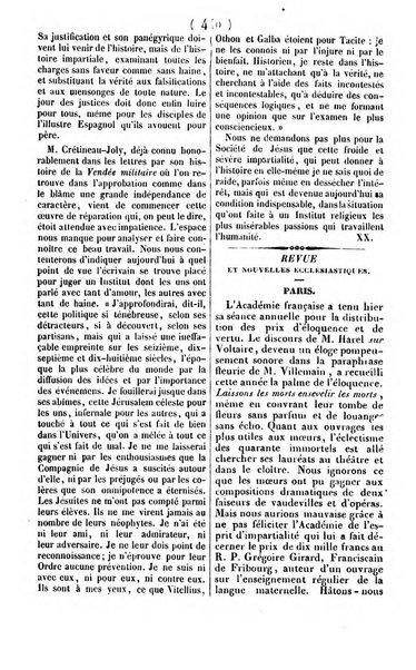 L'ami de la religion journal et revue ecclesiastique, politique et litteraire