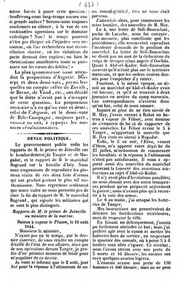 L'ami de la religion journal et revue ecclesiastique, politique et litteraire