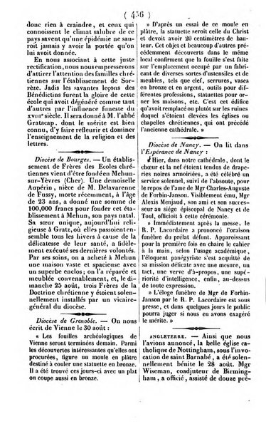 L'ami de la religion journal et revue ecclesiastique, politique et litteraire