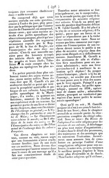 L'ami de la religion journal et revue ecclesiastique, politique et litteraire