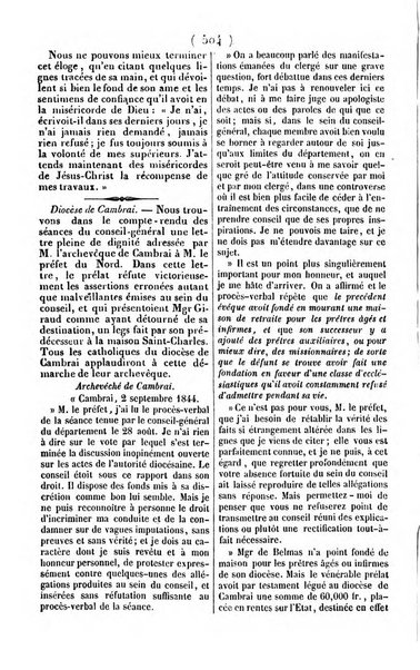 L'ami de la religion journal et revue ecclesiastique, politique et litteraire