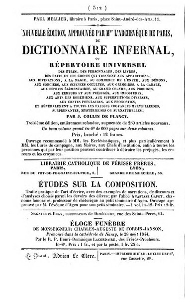 L'ami de la religion journal et revue ecclesiastique, politique et litteraire