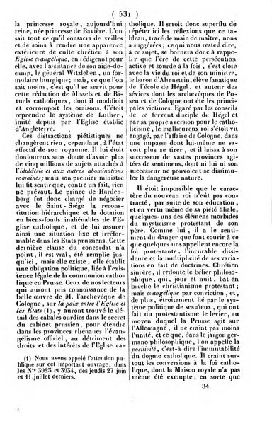 L'ami de la religion journal et revue ecclesiastique, politique et litteraire