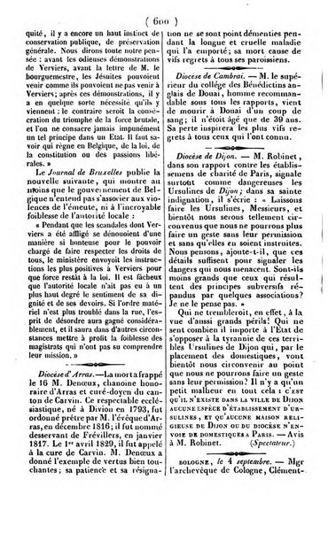 L'ami de la religion journal et revue ecclesiastique, politique et litteraire