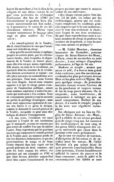 L'ami de la religion journal et revue ecclesiastique, politique et litteraire