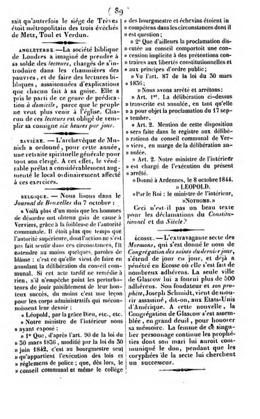 L'ami de la religion journal et revue ecclesiastique, politique et litteraire