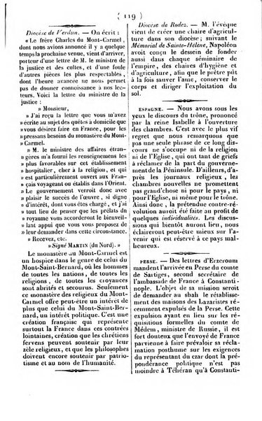 L'ami de la religion journal et revue ecclesiastique, politique et litteraire