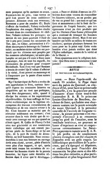 L'ami de la religion journal et revue ecclesiastique, politique et litteraire