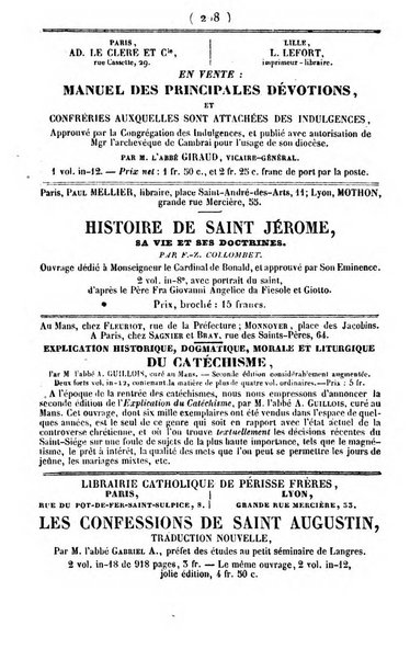 L'ami de la religion journal et revue ecclesiastique, politique et litteraire