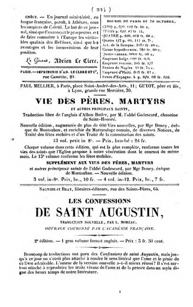 L'ami de la religion journal et revue ecclesiastique, politique et litteraire