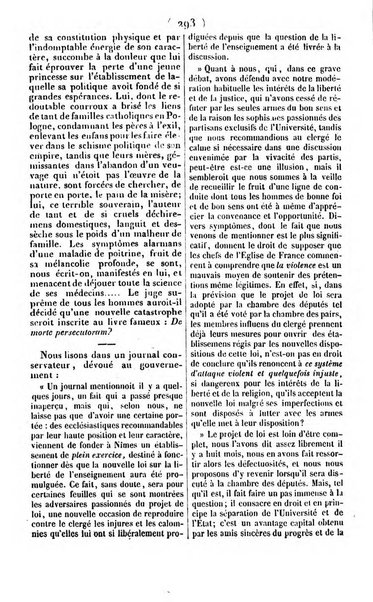 L'ami de la religion journal et revue ecclesiastique, politique et litteraire