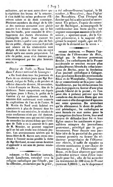 L'ami de la religion journal et revue ecclesiastique, politique et litteraire