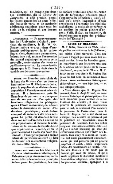 L'ami de la religion journal et revue ecclesiastique, politique et litteraire