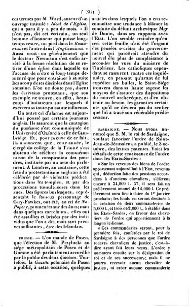 L'ami de la religion journal et revue ecclesiastique, politique et litteraire