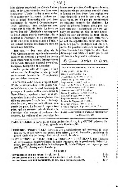 L'ami de la religion journal et revue ecclesiastique, politique et litteraire