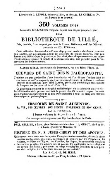 L'ami de la religion journal et revue ecclesiastique, politique et litteraire