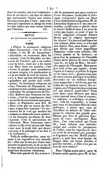 L'ami de la religion journal et revue ecclesiastique, politique et litteraire