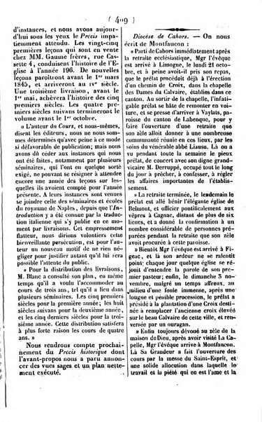 L'ami de la religion journal et revue ecclesiastique, politique et litteraire