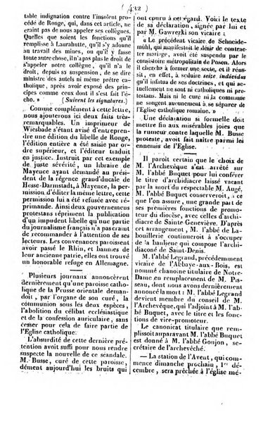 L'ami de la religion journal et revue ecclesiastique, politique et litteraire