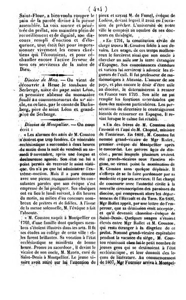 L'ami de la religion journal et revue ecclesiastique, politique et litteraire